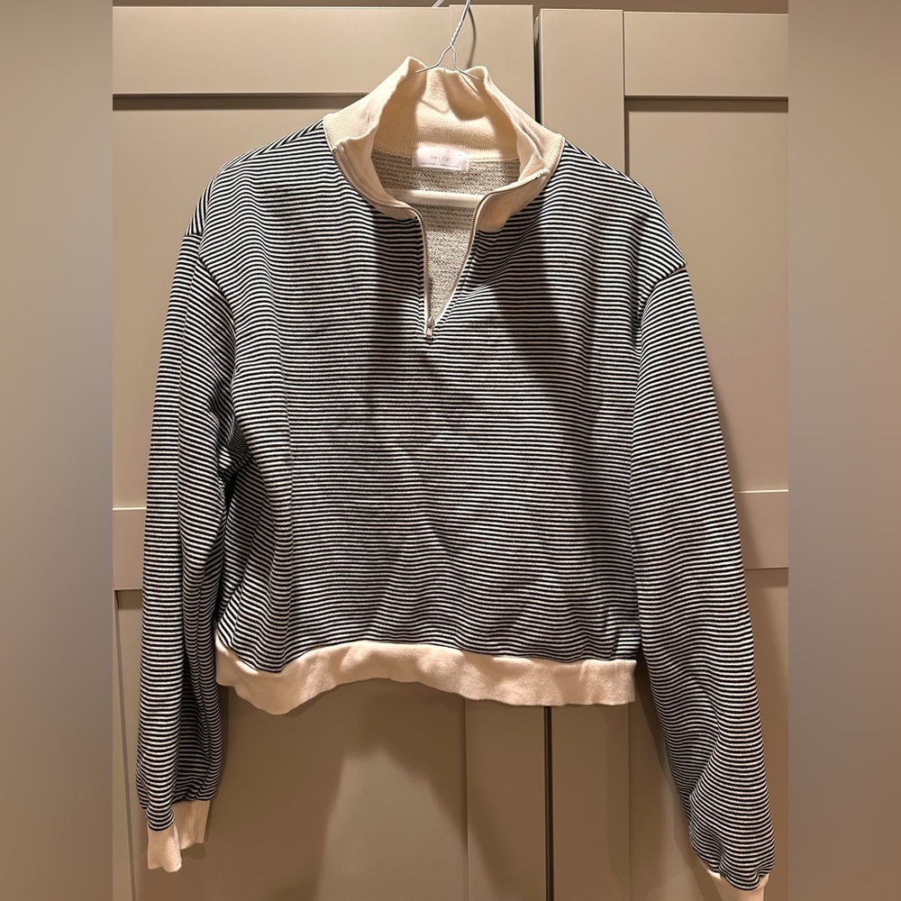 OAK  + FORT striped sweatshirt